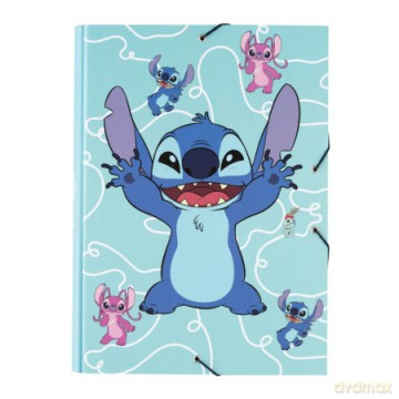 Teczka A4 kartonowa z gumką Stitch CSG0146