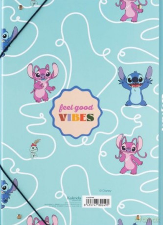 Teczka A4 kartonowa z gumką Stitch CSG0146