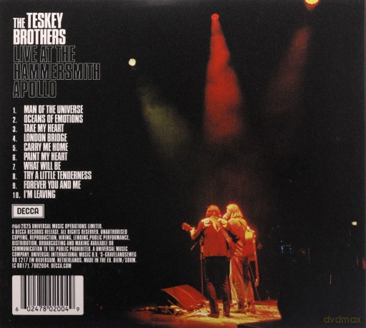 Teskey Brothers: Live At Hammersmith Apollo [CD]