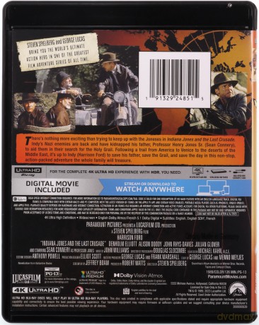 Indiana Jones and the Last Crusade (Indiana Jones i ostatnia krucjata) [Blu-Ray 4K]