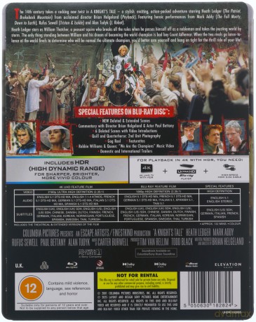 A Knight's Tale (steelbook) (Obłędny rycerz) [Blu-Ray 4K]+[Blu-ray]