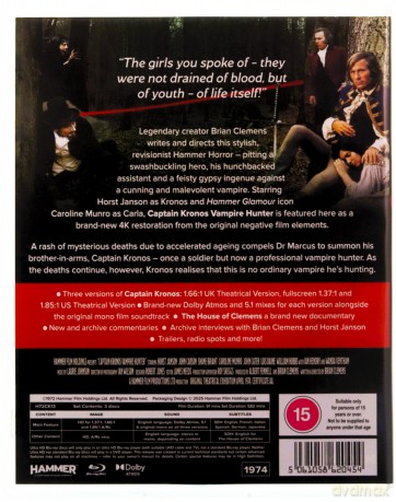 Captain Kronos Vampire Hunter (Kapitan Kronos - łowca wampirów) [3xBlu-Ray]