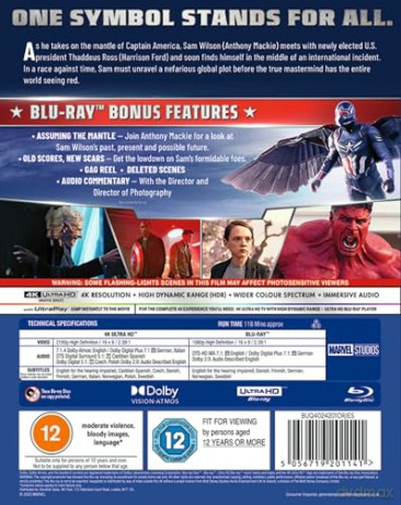 Marvel's Captain America: Brave New World (Kapitan Ameryka: Nowy wspaniały świat) [Blu-Ray 4K]