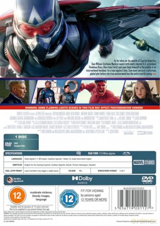 Marvel's Captain America: Brave New World (Kapitan Ameryka: Nowy wspaniały świat) [DVD]