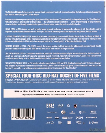 Shoah And Four Films After Shoah (Reissue) [4xBlu-Ray]
