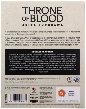 Throne Of Blood (Tron we krwi) [Blu-Ray 4K]