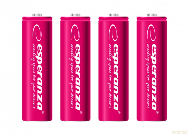 Akumulatorki Ni-Mh AA 2000mah 4szt. Czerwone