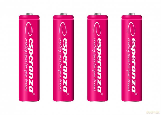 Akumulatorki Ni-Mh AAA 1000mah 4szt. Czerwone