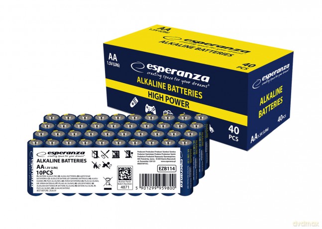 Baterie Alkaliczne AA 10szt Zgrzewka