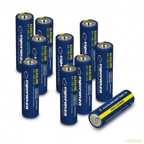 Baterie Alkaliczne AA 10szt Zgrzewka Zawieszana