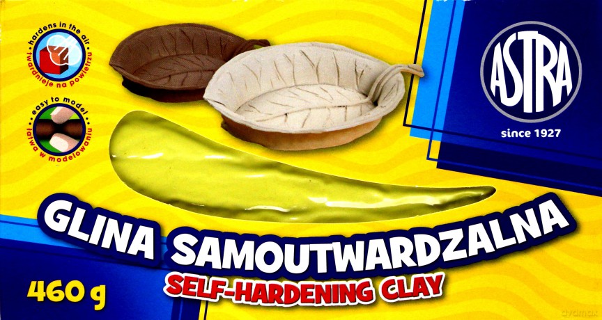 Glina samoutwardzalna żółta 460 g [SZKOŁA]