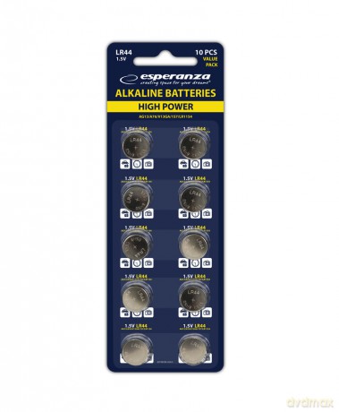 Baterie Alkaliczne Lr44 Ag13 10szt Blister