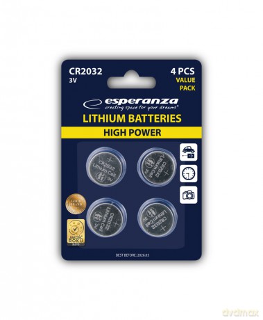 Baterie Litowe Cr2032 4szt Blister