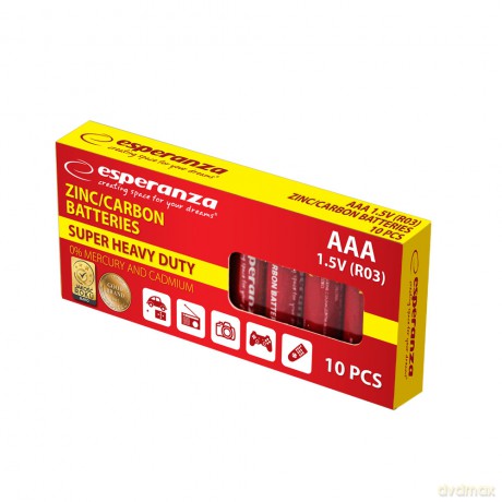 Baterie Zn-C AAA 10szt