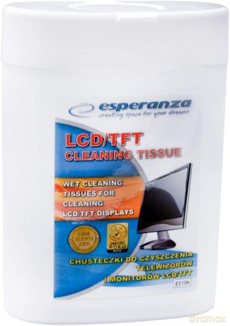 Chusteczki Czyszczące do LCD/TFT 100szt