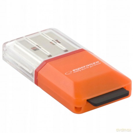 Czytnik Kart Micro SD USB Pomarańczowy