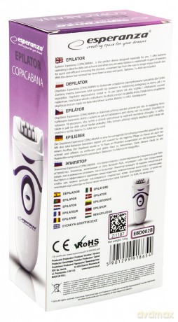 Depilator Copacabana Biało-Niebieski