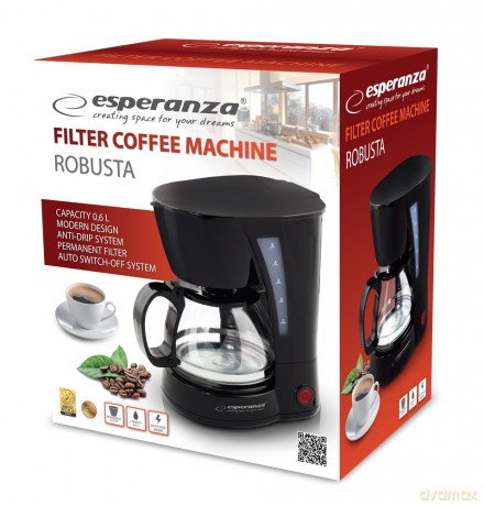 Ekspres Przelewowy do Kawy Robusta 0.6 L
