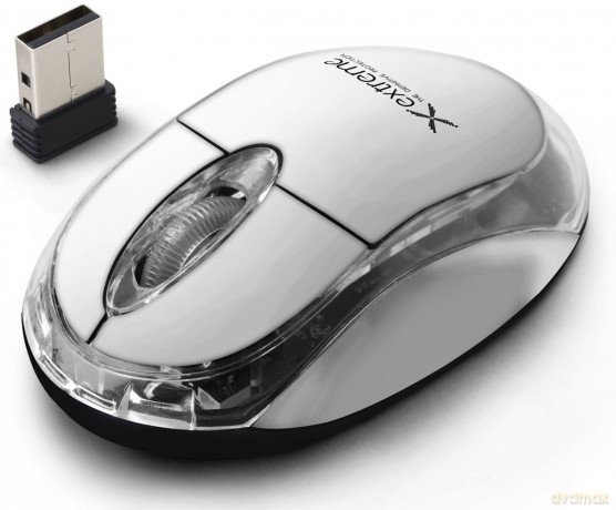 Extreme Mysz Bezprzewodowa 2.4ghz 3D Opt. USB Harrier Biała