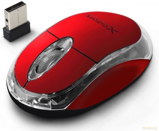 Extreme Mysz Bezprzewodowa 2.4ghz 3D Opt. USB Harrier Czerwona