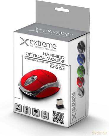 Extreme Mysz Bezprzewodowa 2.4ghz 3D Opt. USB Harrier Czerwona