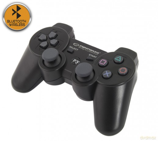 Gamepad Bezprzew. Bluetooth Ps3 Marine Czarny