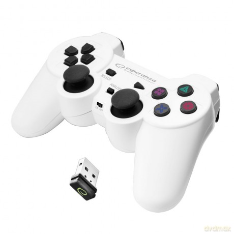 Gamepad Bezprzew. PC/Ps3 USB Gladiator Biało-Czarny