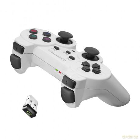 Gamepad Bezprzew. PC/Ps3 USB Gladiator Biało-Czarny