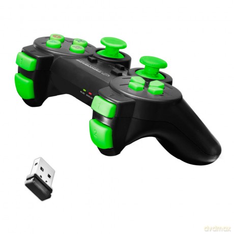 Gamepad Bezprzew. PC/Ps3 USB Gladiator Czarno-Zielony