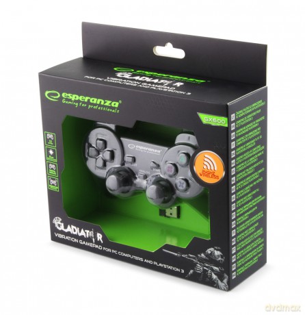 Gamepad Bezprzew. PC/Ps3 USB Gladiator Czarny