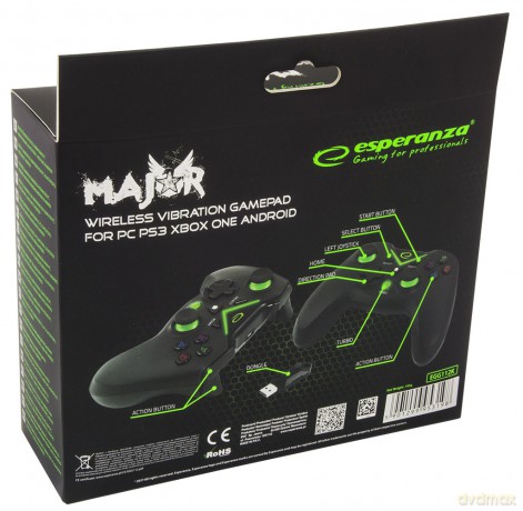 Gamepad Bezprzewodowy PC/Ps3/Xbox One Series X/S USB Major