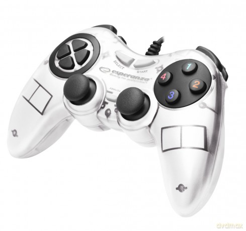 Gamepad PC USB Fighter Biały