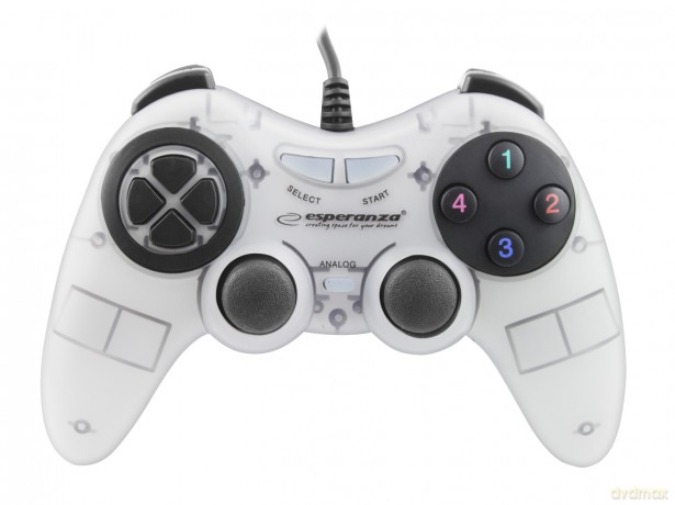 Gamepad PC USB Fighter Biały