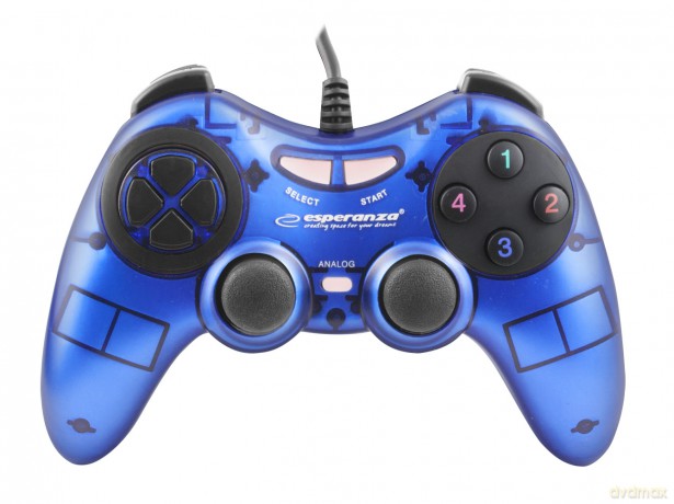 Gamepad PC USB Fighter Niebieski