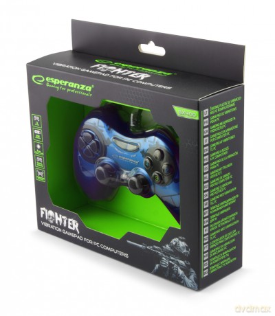 Gamepad PC USB Fighter Niebieski