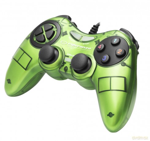 Gamepad PC USB Fighter Zielony