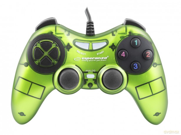 Gamepad PC USB Fighter Zielony