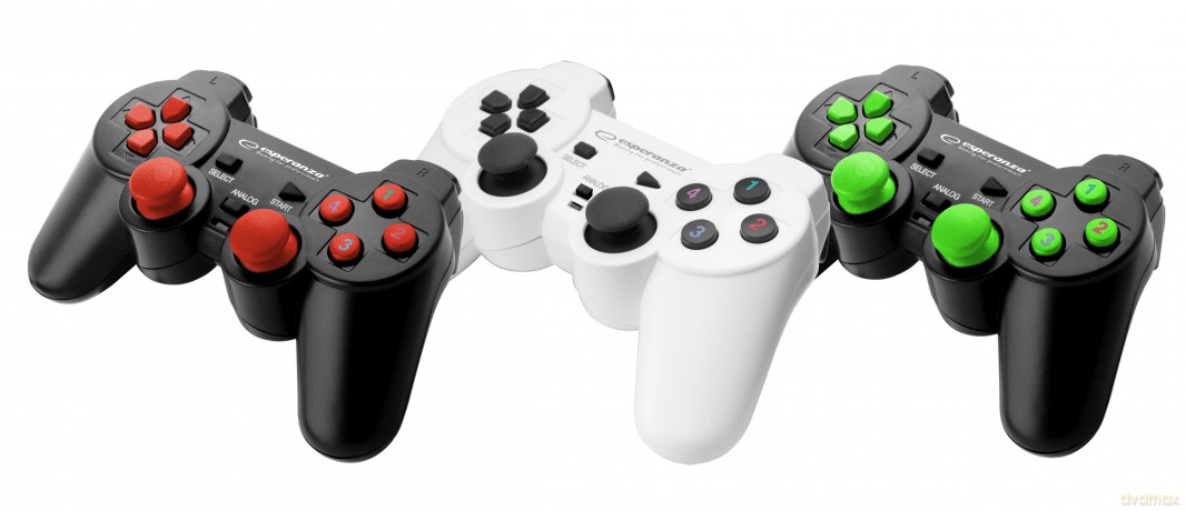 Gamepad PC USB Warrior Biało-Czarny
