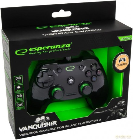 Gamepad PC/Ps3 USB Vanquisher