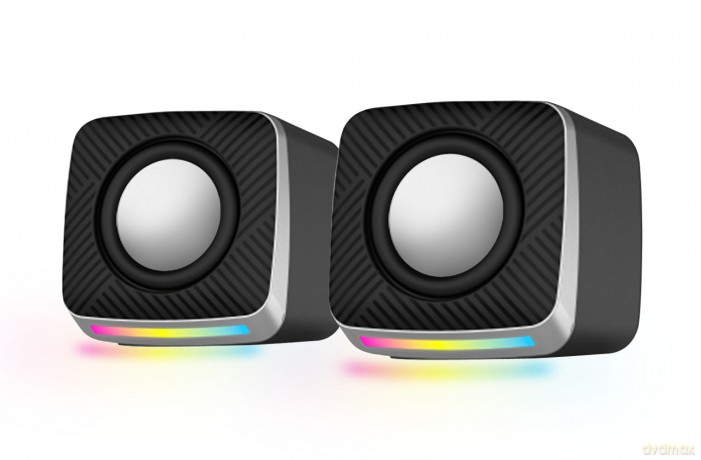 Głośniki 2.0 USB LED Rainbow Ambient