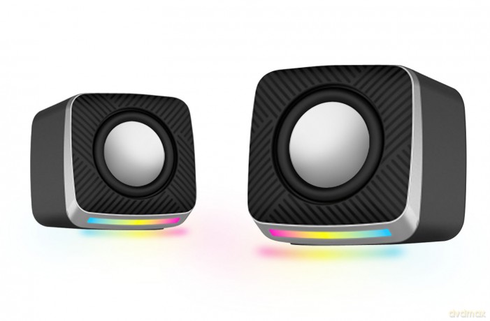 Głośniki 2.0 USB LED Rainbow Ambient