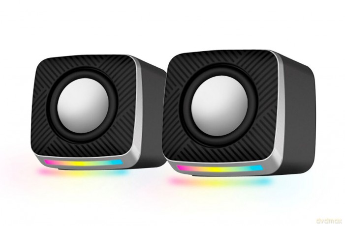 Głośniki 2.0 USB LED Rainbow Ambient