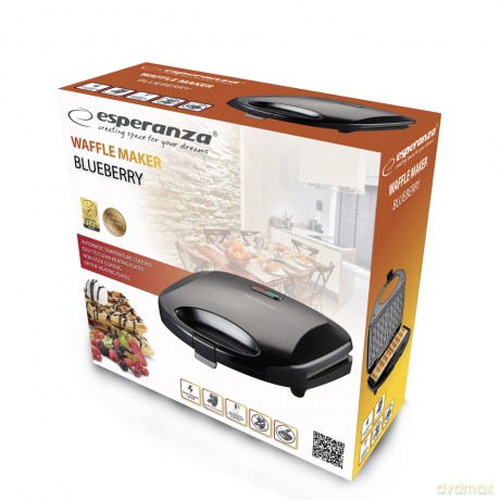 Gofrownica Blueberry 1000W