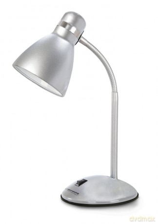 Lampka Biurkowa E27 Alkes Srebrna