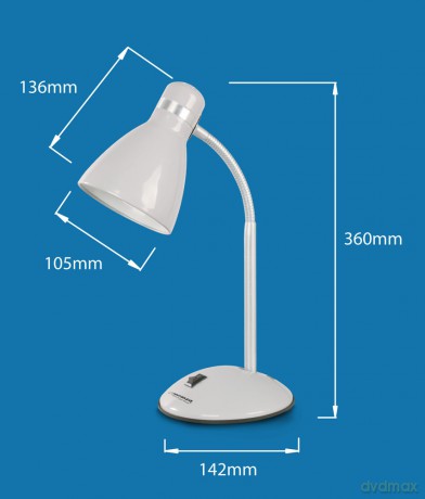 Lampka Biurkowa E27 Alkes Srebrna