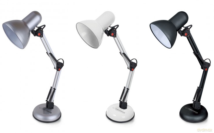 Lampka Biurkowa E27 Avior Czarna