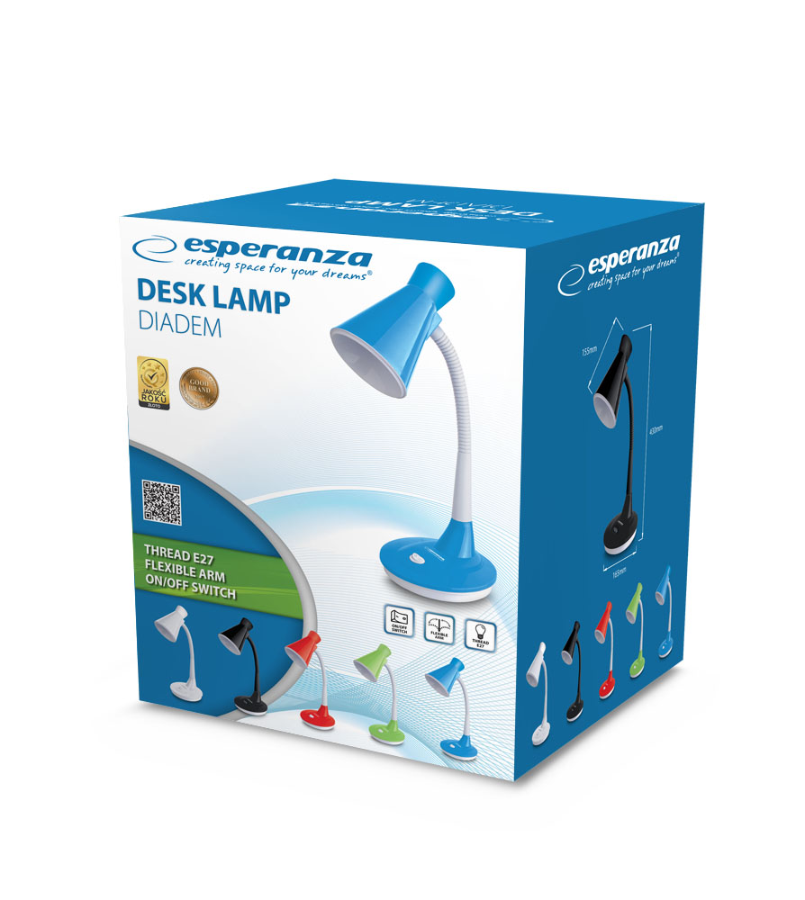 Lampka Biurkowa E27 Didaem Zielona