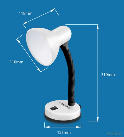 Lampka Biurkowa E27 Vega Niebieska