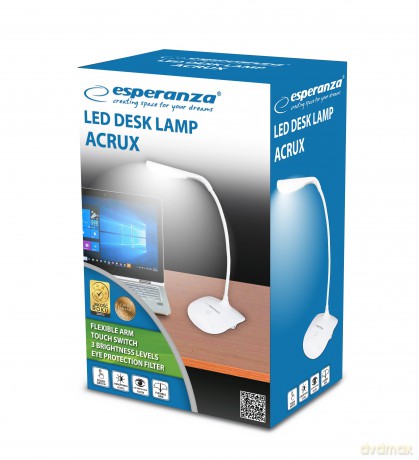 Lampka Biurkowa LED Acrux Biała