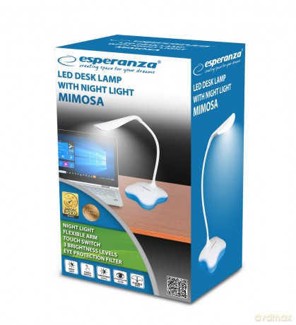 Lampka Biurkowa LED Mimosa Biała